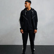 Studio A Clothing - Men's Black Panelled Jogger (Craig)