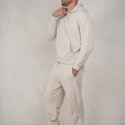 Mens Brushed Joggers - Cream, Mens Joggers