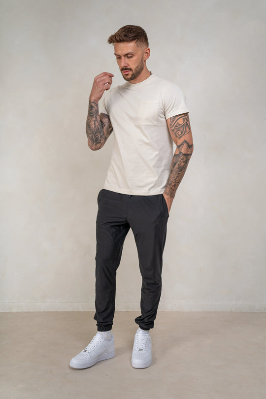 Men's Pocket T-Shirt - Cream, Mens T-Shirt