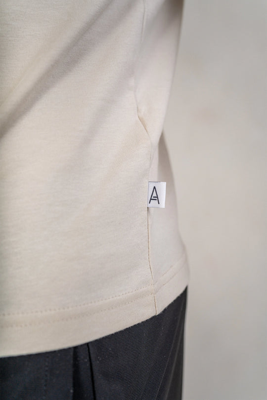 Men's Pocket T-Shirt - Cream, Mens T-Shirt