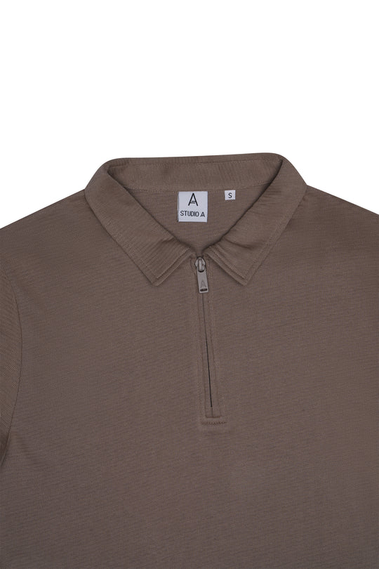 Studio A Clothing - Mens Textured Jersey - Light Brown