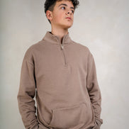 Boys Brushed Sweat - Beige, Boys Polo Top