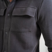 Mens Jersey Twill Shackets - Dark Shadow, Mens Jacket