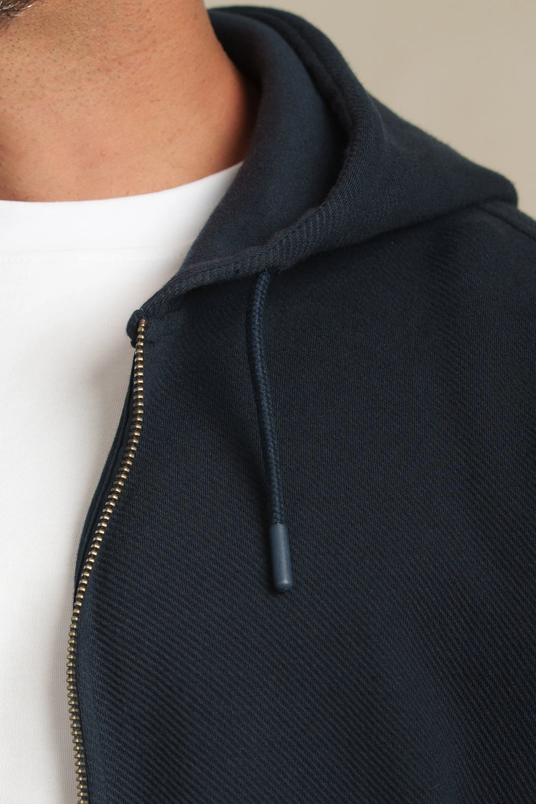 The Navy Zip-Through Hoodie