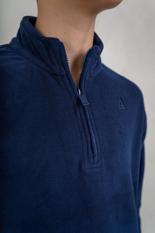 Boys LS Fleece - Navy, Mens Jacket