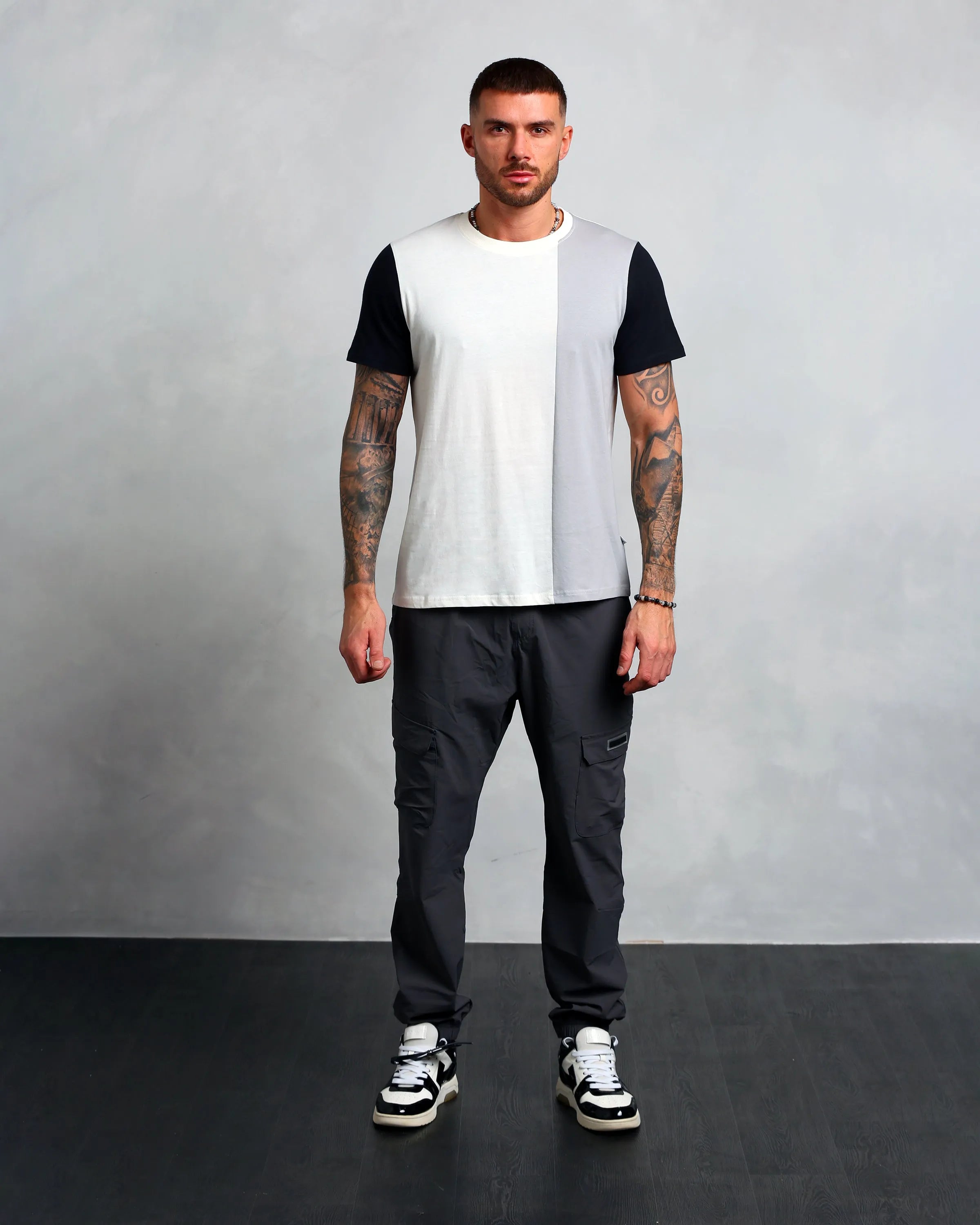 Studio A Clothing - Men's Interlock Panel T-Shirt (Dwain)