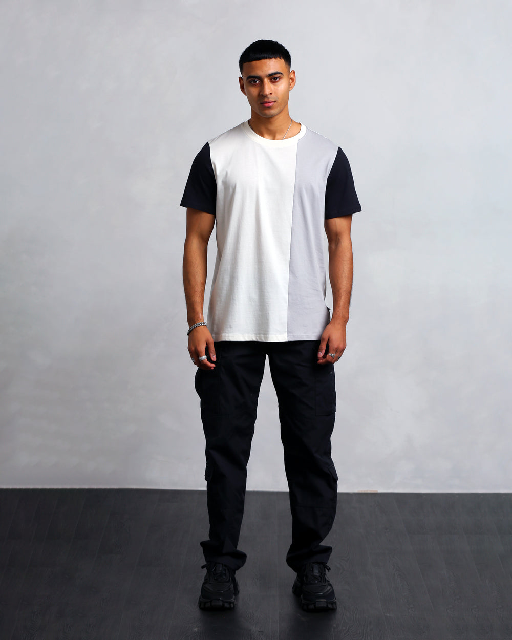 Studio A Clothing - Men's Interlock Panel T-Shirt (Dwain)