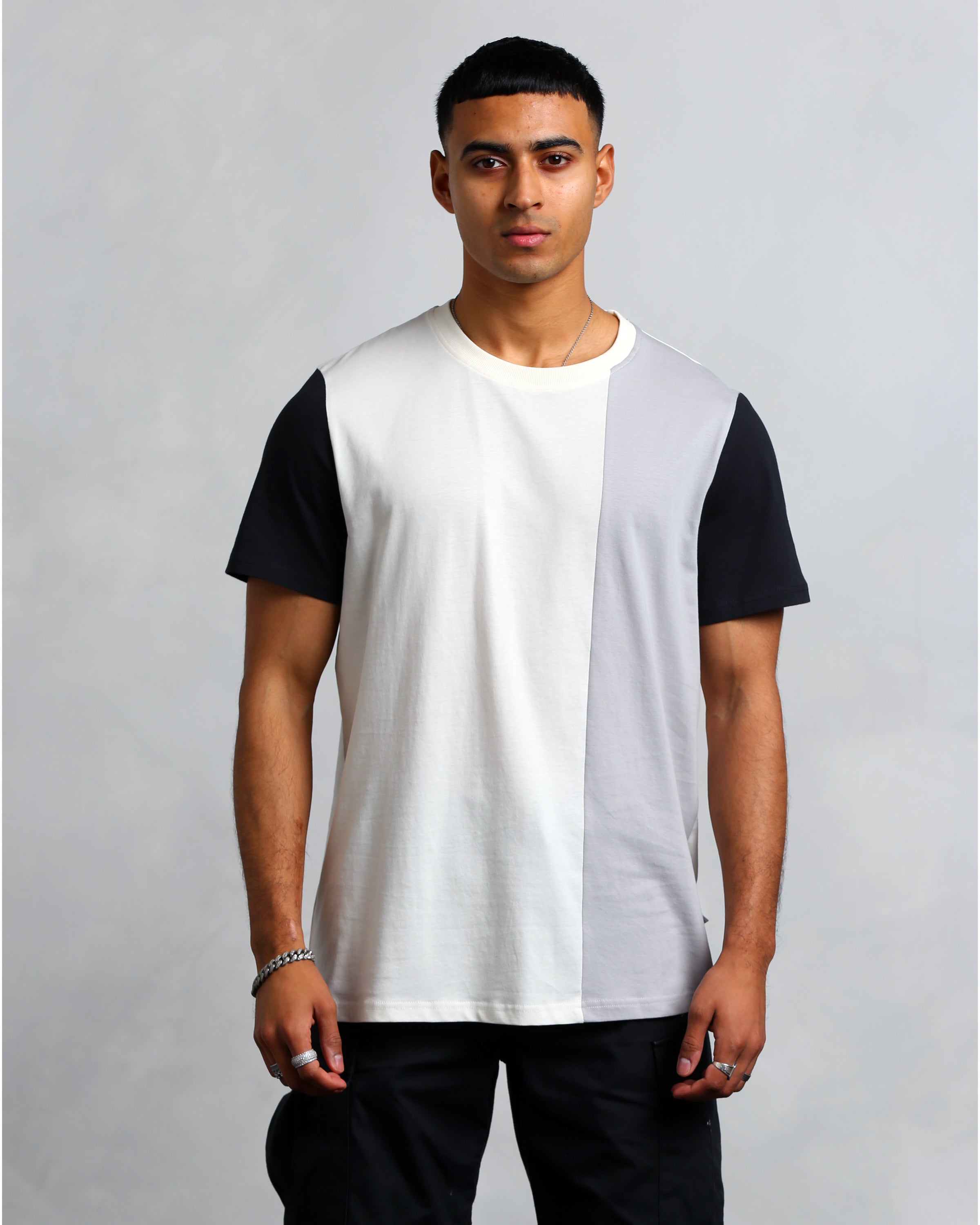 Studio A Clothing - Men's Interlock Panel T-Shirt (Dwain)