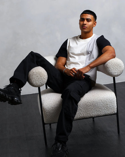 Studio A Clothing - Men's Interlock Panel T-Shirt (Dwain)