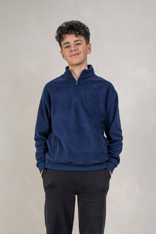 Boys LS Fleece - Navy