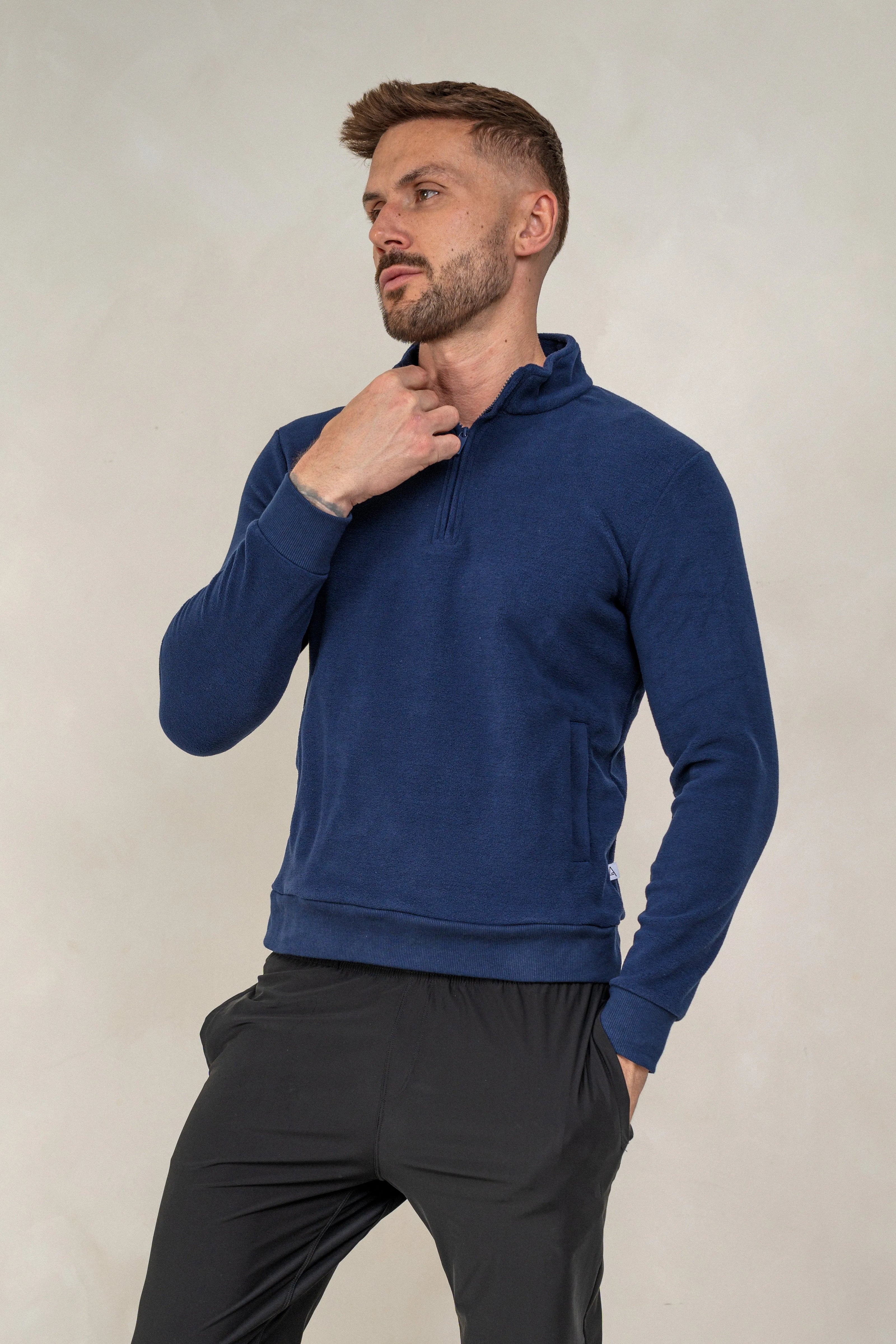 Mens Fleece - Navy, Boys Fleece Top