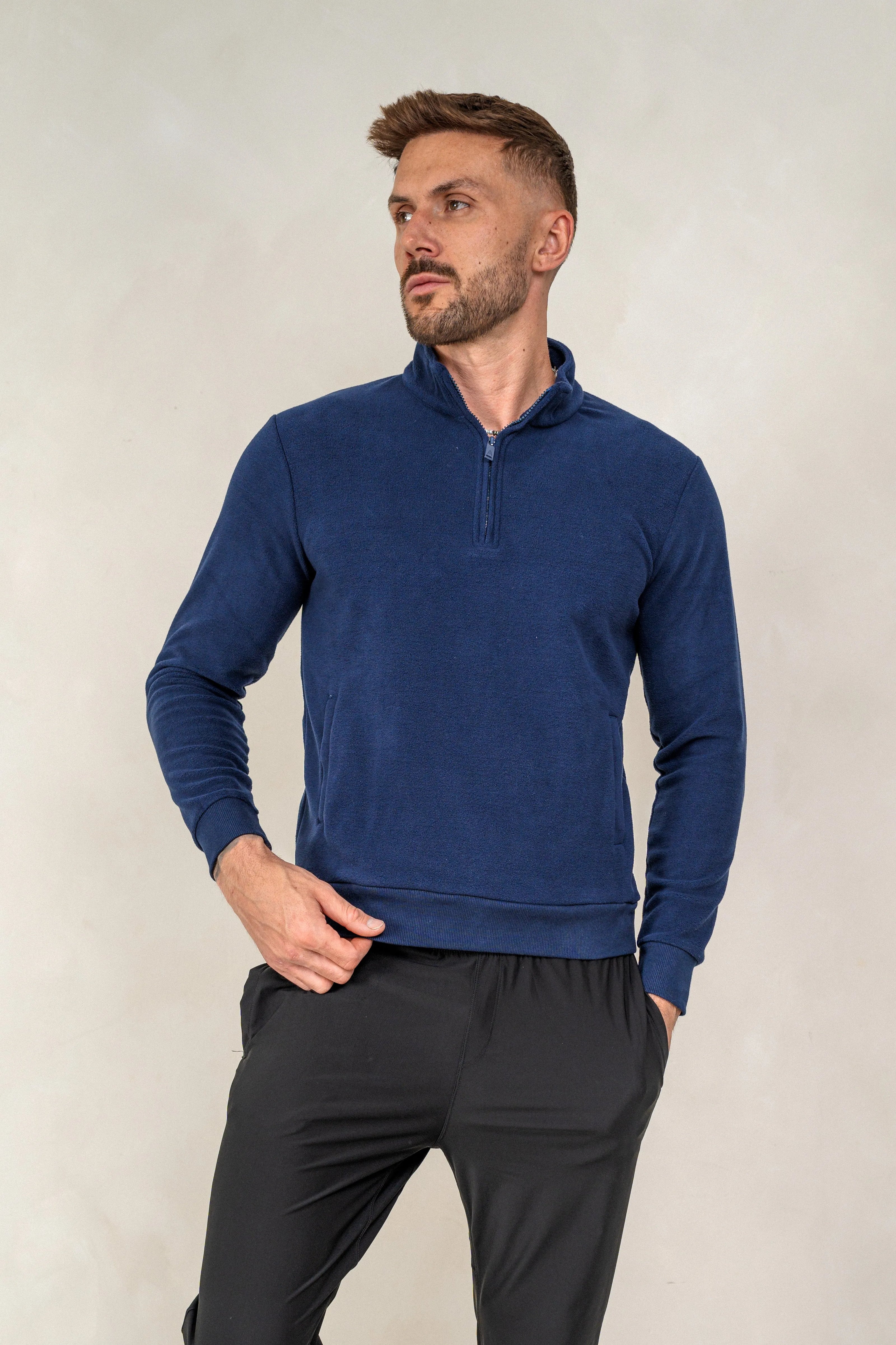 Mens Fleece - Navy, Boys Fleece Top