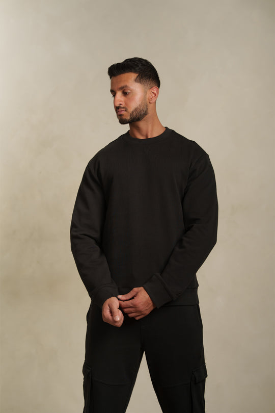 The Black Crew Neck Sweat
