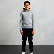 Studio A Clothing - Boy's Grey Vertical Logo Hoodie (Curtis)