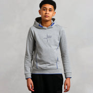 Studio A Clothing - Boy's Grey Vertical Logo Hoodie (Curtis)