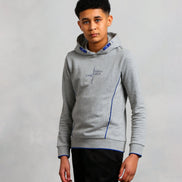 Studio A Clothing - Boy's Grey Vertical Logo Hoodie (Curtis)