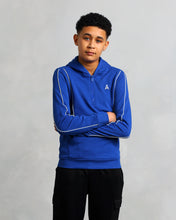 Load image into Gallery viewer, Boy&#39;s Blue Panel Stitch Hoodie (Julian)

