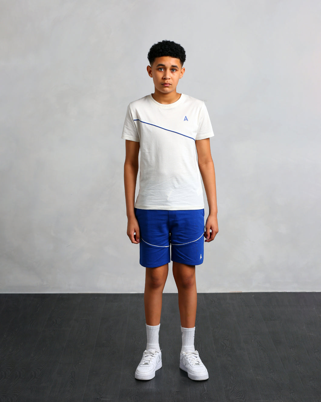 Boy's Blue Panel Stitch Shorts (Julian)