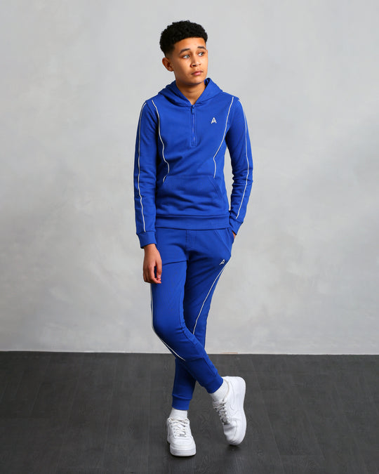 Studio A Clothing - Boy's Blue Panel Stitch Joggers (Julian)