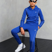 Studio A Clothing - Boy's Blue Panel Stitch Joggers (Julian)