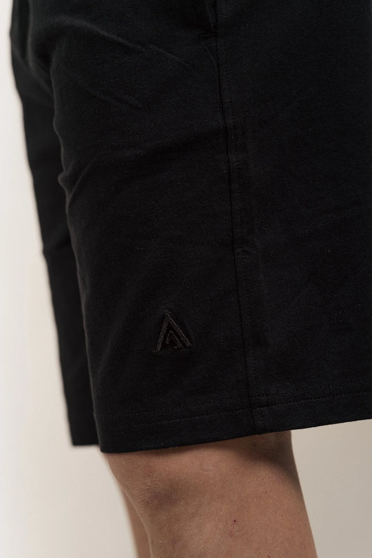 Junior Linen Blend Shorts Black