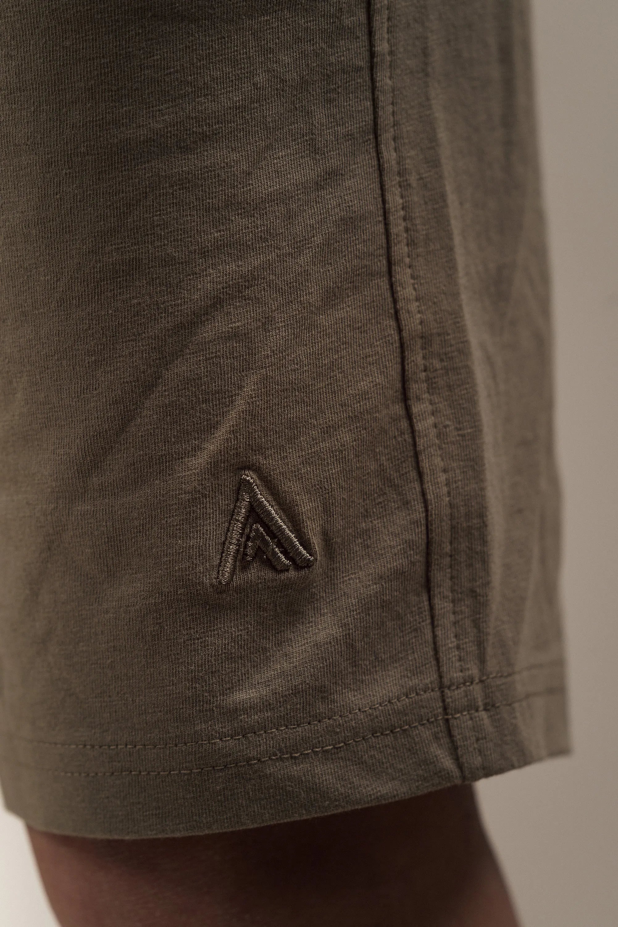 Junior Linen Blend Shorts Khaki