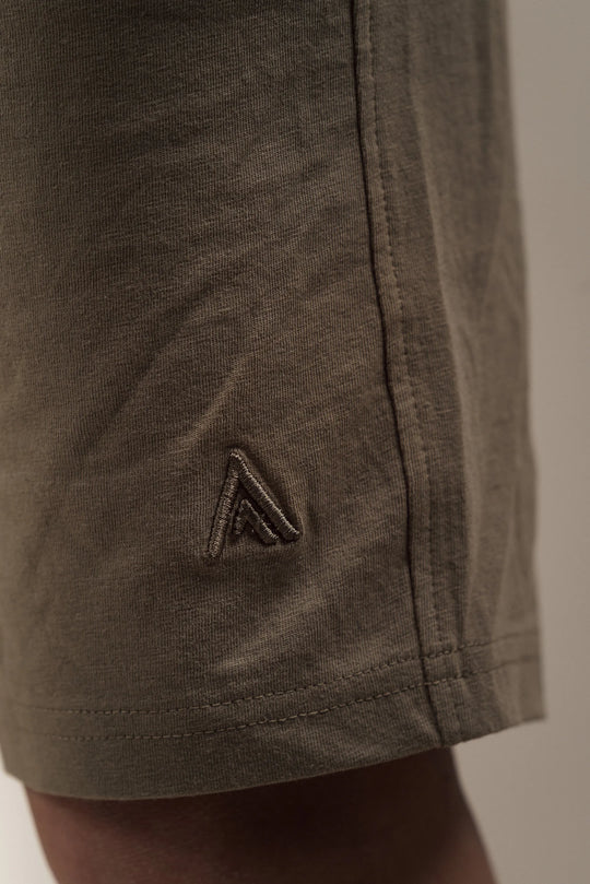 Junior Linen Blend Shorts Khaki