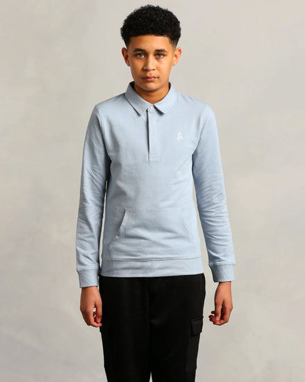 Studio A Clothing - Boy's Baby Blue Rugby (Micheal)