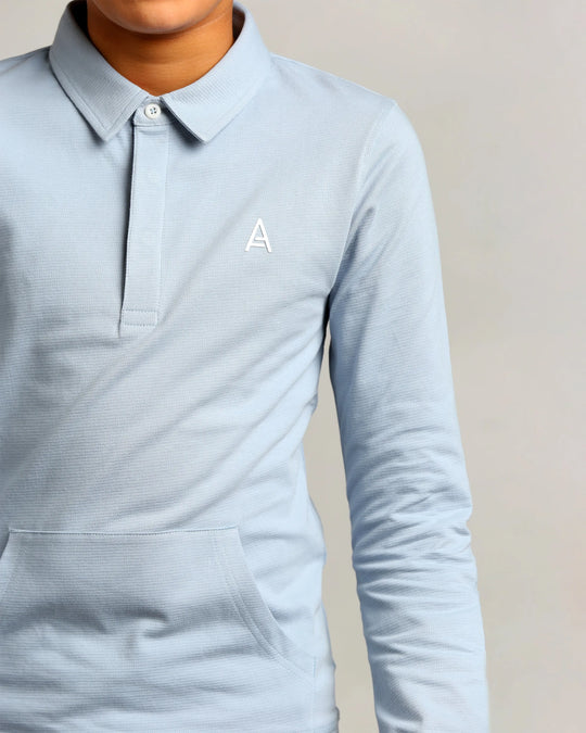 Studio A Clothing - Boy's Baby Blue Rugby (Micheal)