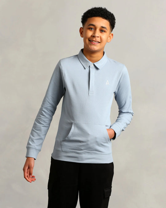 Studio A Clothing - Boy's Baby Blue Rugby (Micheal)
