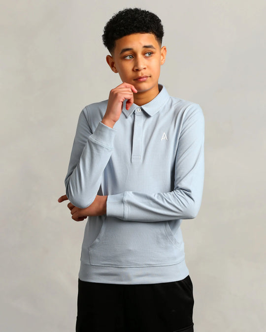 Studio A Clothing - Boy's Baby Blue Rugby (Micheal)