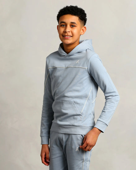 Studio A Clothing - Boy's Baby Blue Cross-Stitch Joggers (Micheal)