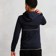 Studio A Clothing - Boy's Navy Vertical Logo Hoodie (Nathan)