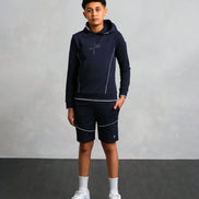 Boy's Navy Logo Shorts (Nathan)