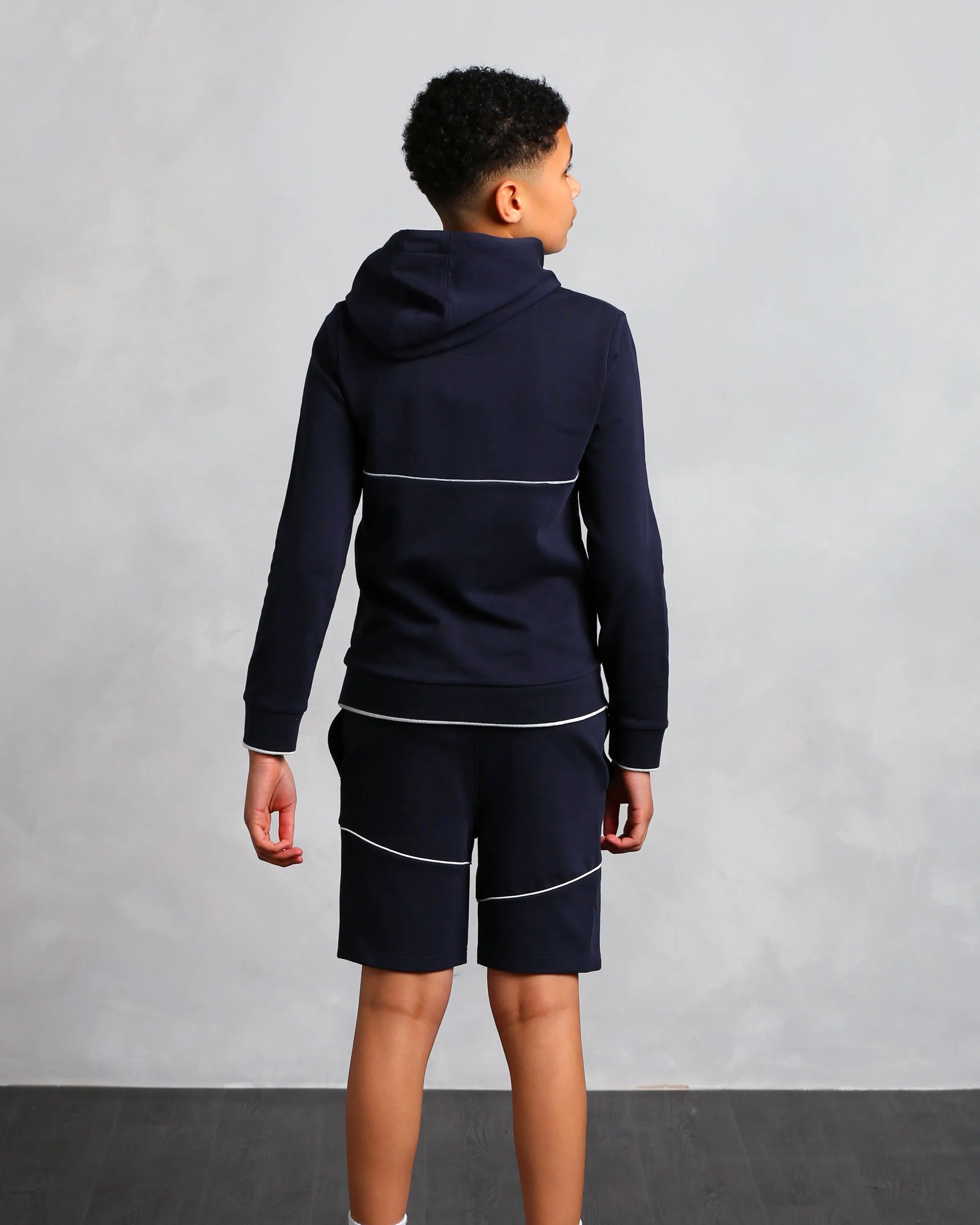 Boy's Navy Logo Shorts (Nathan)