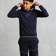 Boy's Navy Logo Shorts (Nathan)