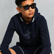 Boy's Navy Logo Shorts (Nathan)