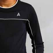 Studio A Clothing - Boy's Black Stitched Sweatshirt (Neil)