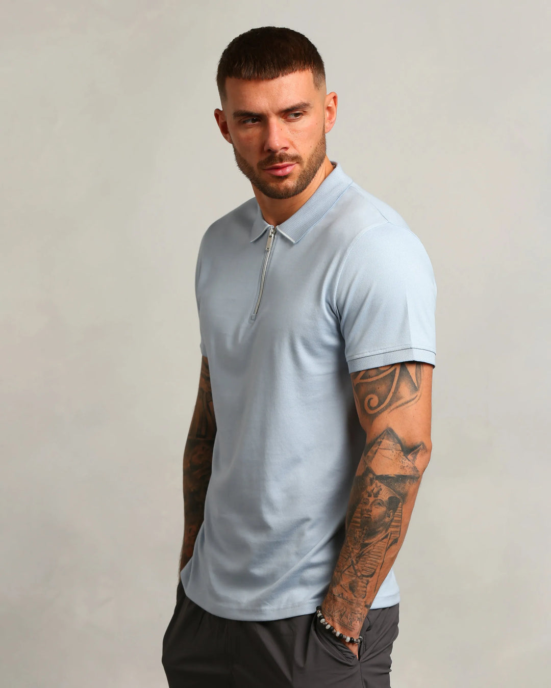 Studio A Clothing - Men's Baby Blue Polo (Tom)