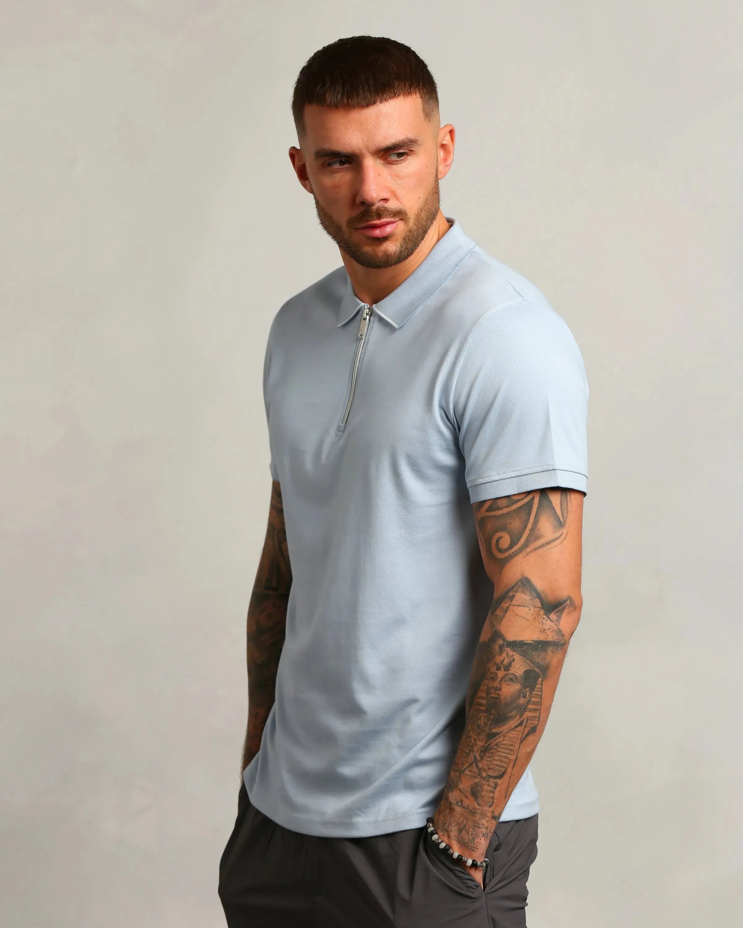 Studio A Clothing - Men's Baby Blue Polo (Tom)