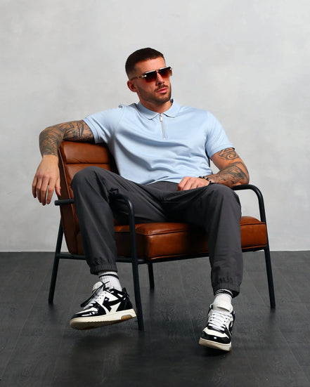 Studio A Clothing - Men's Baby Blue Polo (Tom)