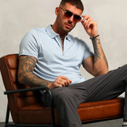 Studio A Clothing - Men's Baby Blue Polo (Tom)