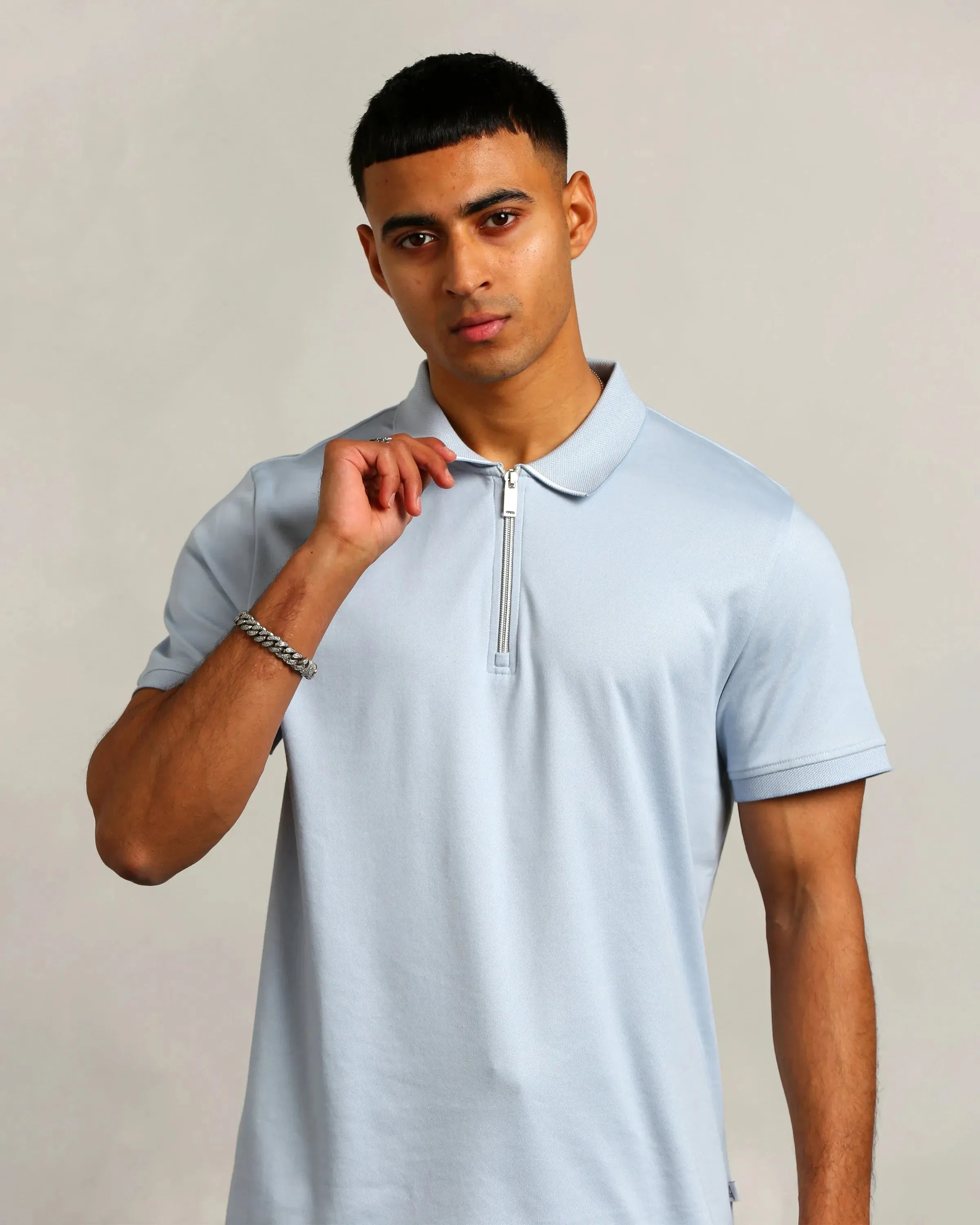 Studio A Clothing - Men's Baby Blue Polo (Tom)