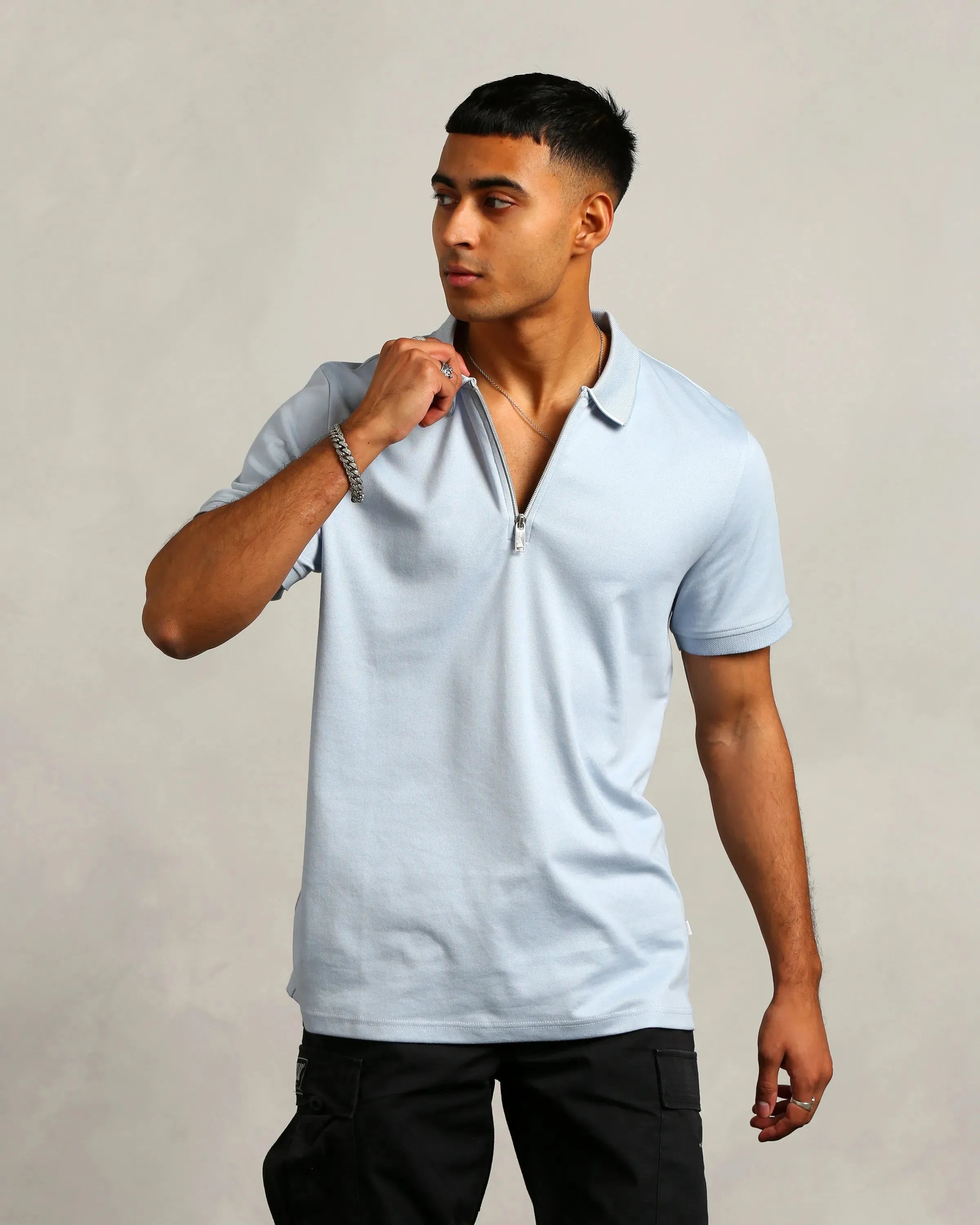 Studio A Clothing - Men's Baby Blue Polo (Tom)