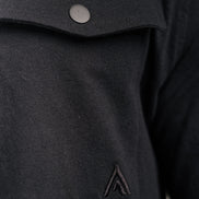 Linen Blend Overshirt Black
