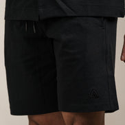 Linen Blend Shorts Black