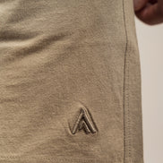 Linen Blend Shorts Khaki