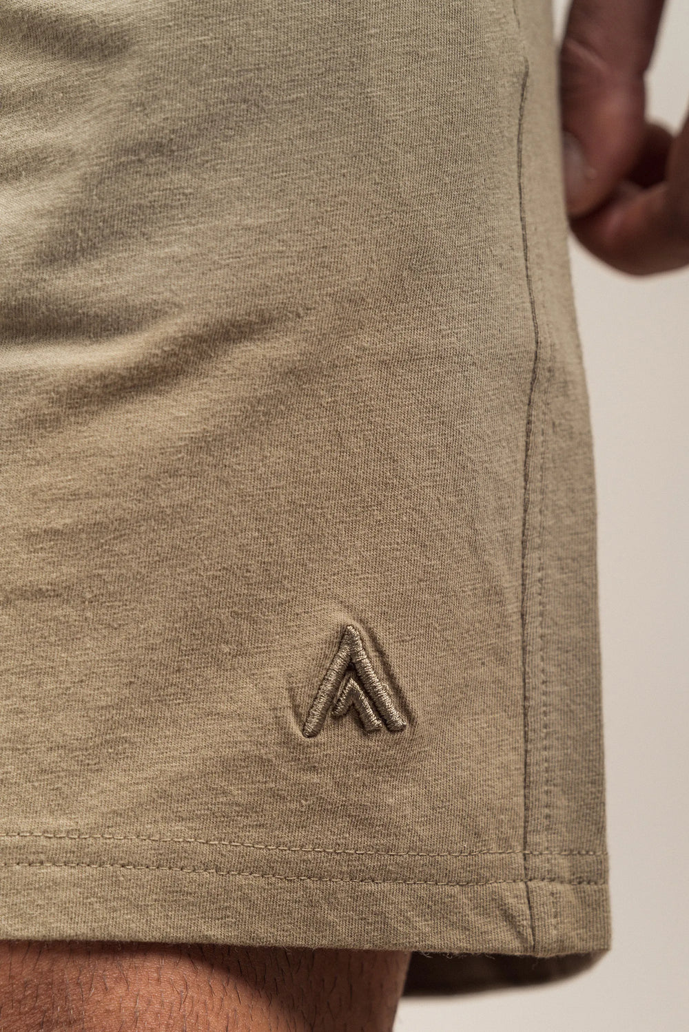 Linen Blend Shorts Khaki