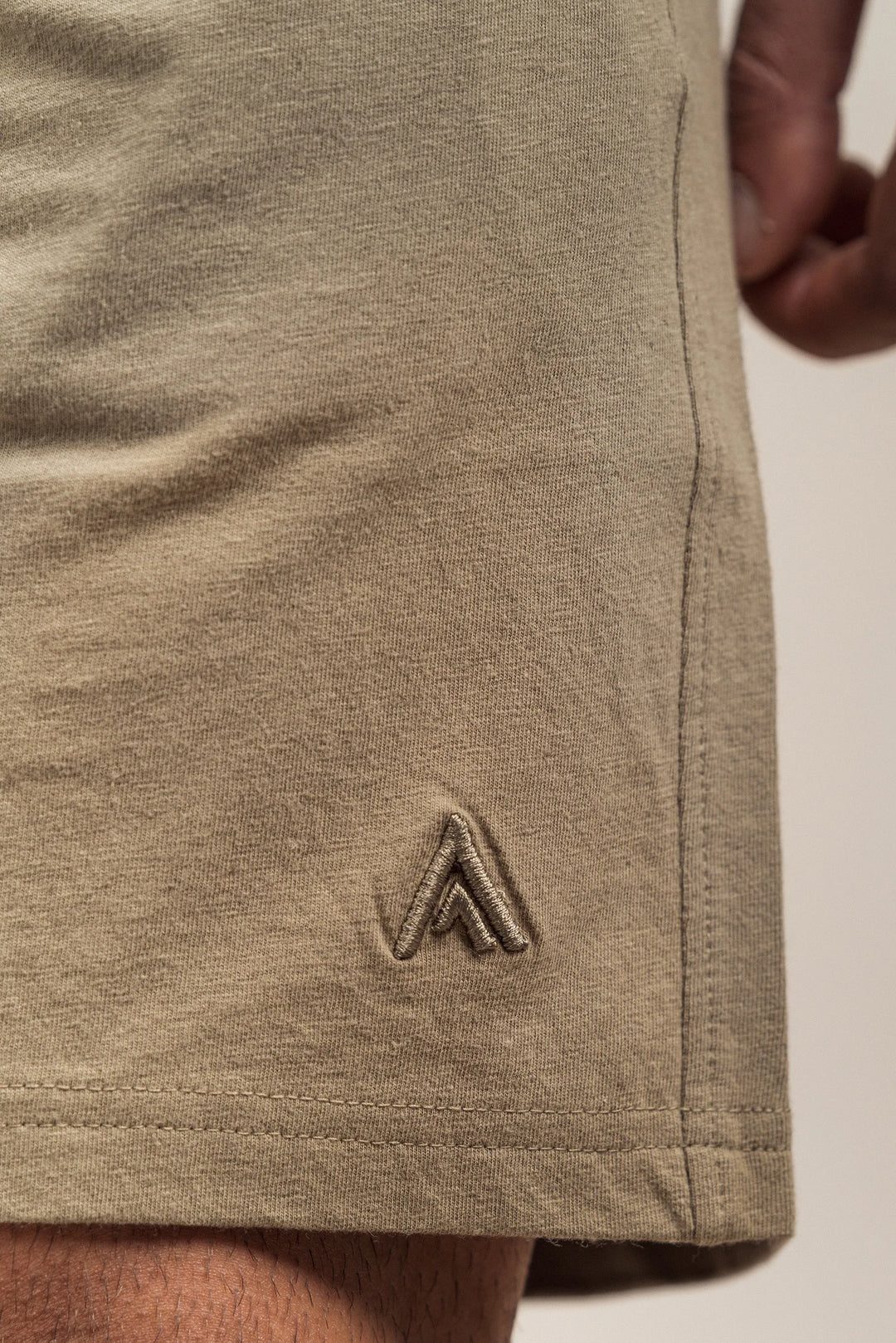 Linen Blend Shorts Khaki