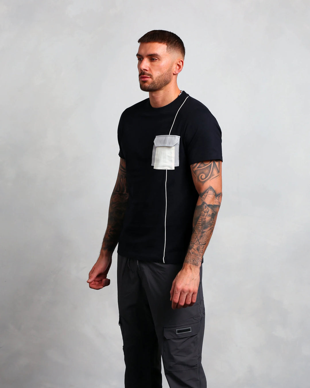 Studio A Clothing - Men's Interlock Pocket T-Shirt (Mo)